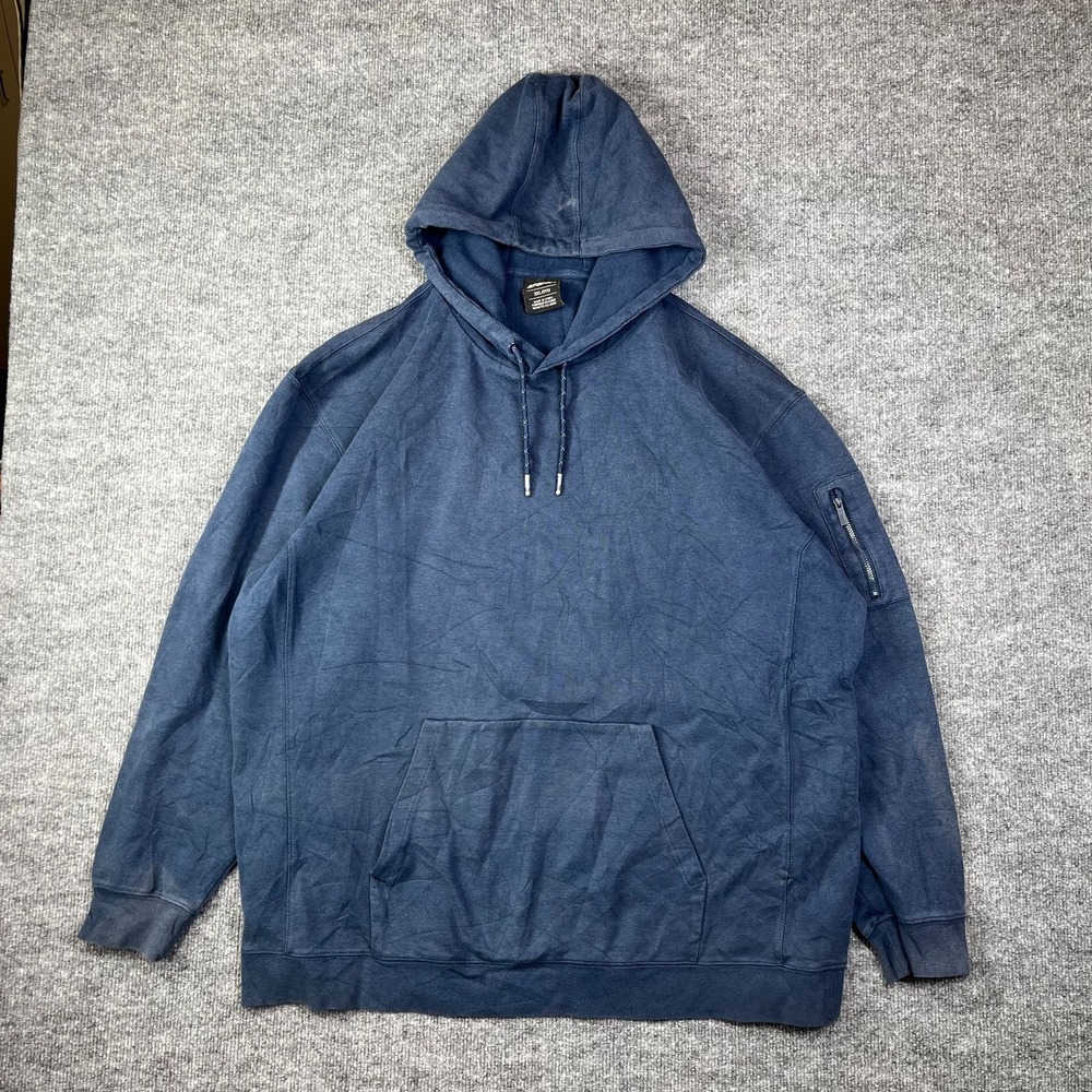 CSG Commuter Hoodie Mens 3XL Cotton Blue Kangaroo Pocket Training Athleisure - Picture 1 of 14